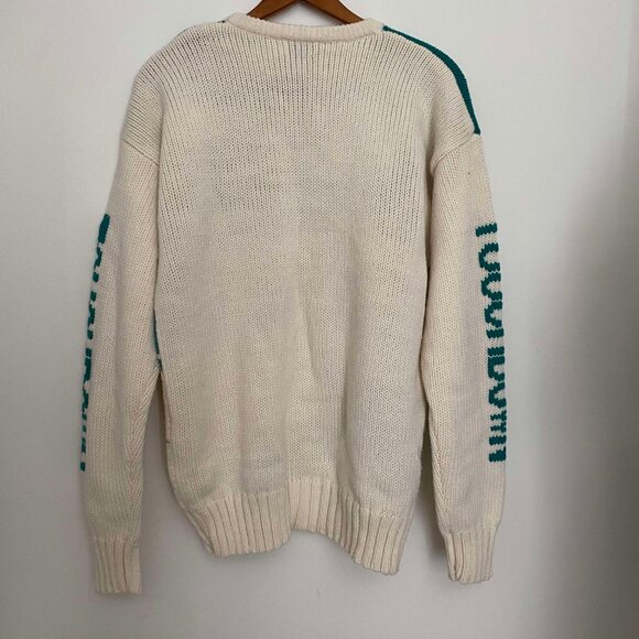 Very Rare Vintage NFL Cliff Engle Sports Football Sweater Size Medium - Picture 6 of 13